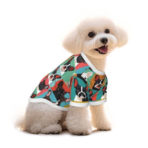 Myfsucce Hundebekleidung für kleine Hunde, niedliches Hunde-Shirt für Jungen, Mädchen, Welpen, Haustiere, Katzen, Sommer, passend für 2,9–4,5 kg Myfsucce Hundebekleidung für kleine Hunde, niedliches Hunde-Shirt für Jungen, Mädchen, Welpen, Haustiere, Katzen, Sommer, passend für 2,9–4,5 kg von Myfsucce