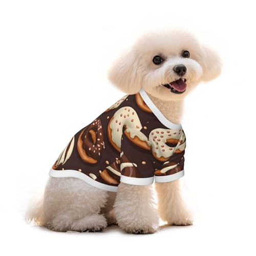 Myfsucce Hundekleidung für kleine Hunde, Dessert-Donut-Hunde-Shirts für Jungen, Mädchen, Welpen, Haustiere, Katzen, Sommer, passend für 2,9–4,5 kg Myfsucce Hundekleidung für kleine Hunde, Dessert-Donut-Hunde-Shirts für Jungen, Mädchen, Welpen, Haustiere, Katzen, Sommer, passend für 2,9–4,5 kg von Myfsucce