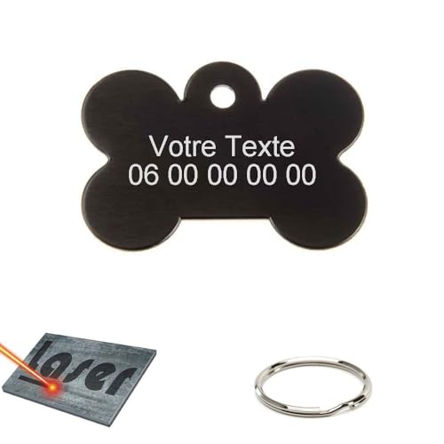 Mygoodprice Medaille Knochen für Hunde, Katzen und Tiere, graviert, Schwarz, 21 x 31 mm Mygoodprice Medaille Knochen für Hunde, Katzen und Tiere, graviert, Schwarz, 21 x 31 mm von Mygoodprice