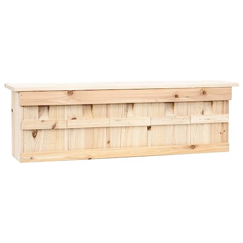Myheimly Spatzenhaus 5-Fach 68x15x21 cm Tannenholz Nistkasten für Sperling Spatzenvilla von Myheimly