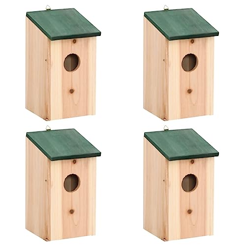 Myheimly Vogelhäuser 4 STK. Holz 12x12x22 cm Myheimly Vogelhäuser 4 STK. Holz 12x12x22 cm von Myheimly