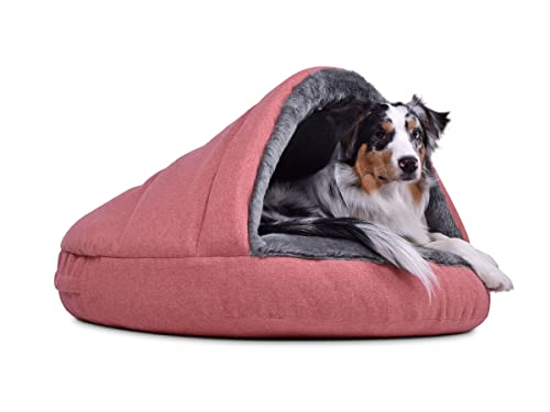 Shell Hundehöhle mit Kuschelfell und Dachstabilisierung von Mypado