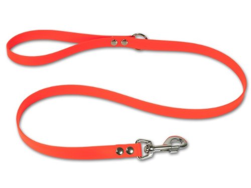 Mystique® Biothane Leine 19mm orange 1,2m mit Handschlaufe von Mystique