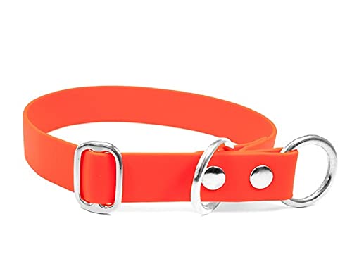 Mystique® Biothane Schlupfhalsband Halsung 25mm Standard 60cm neon orange von Mystique