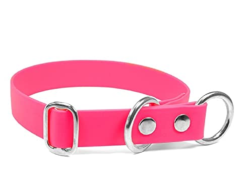 Mystique® Biothane Schlupfhalsband Halsung 25mm Standard 60cm neon pink von Mystique
