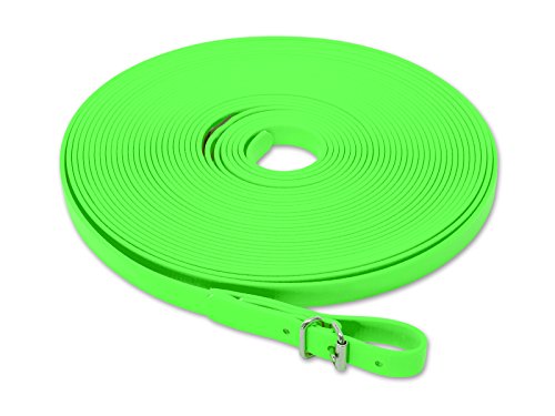 Mystique® Biothane Schweißriemen 13mm neon grün 12m von Mystique