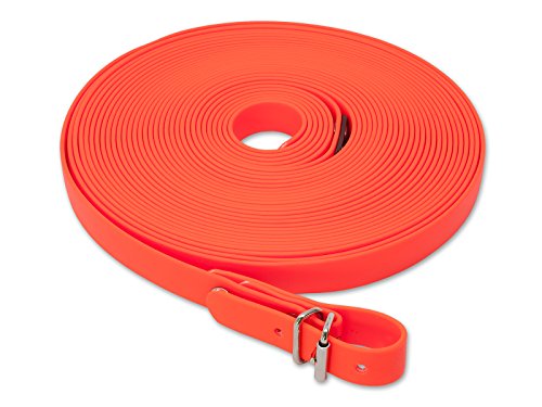 Mystique® Biothane Schweißriemen 19mm neon orange 10m von Mystique