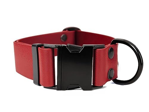 Mystique® Biothane klick Halsband 38mm rot 30-40cm von Mystique