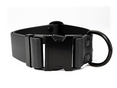 Mystique® Biothane klick Halsband 38mm schwarz 30-40cm von Mystique