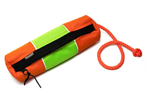 Mystique® Futterdummy Snackdummy Snack reflektierend (groß, orange-neongrün) von Mystique