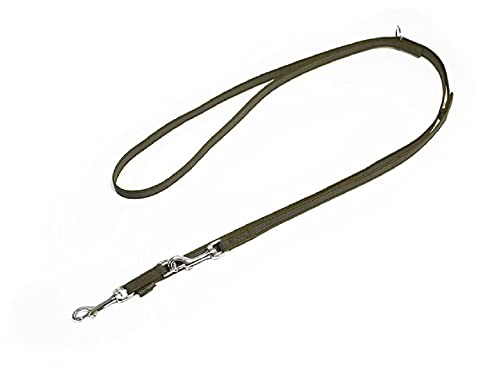 Mystique® Gummierte Umhängeleine Leine 12mm Standard Karabiner Khaki 3m von Mystique