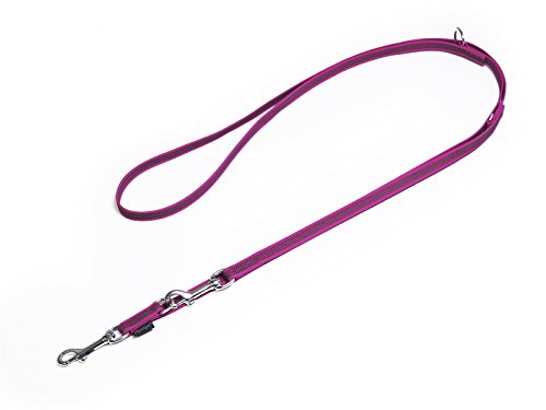 Mystique® Gummierte Umhängeleine Leine 12mm Standard Karabiner Purpur 2m von Mystique