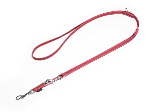 Mystique® Gummierte Umhängeleine Leine 12mm Standard Karabiner neon pink 2m von Mystique