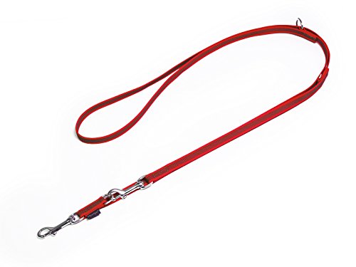 Mystique® Gummierte Umhängeleine Leine 12mm Standard Karabiner rot 3m von Mystique