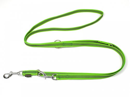 Mystique® Gummierte Umhängeleine Leine 15mm Standard Karabiner neon grün 2,5m von Mystique