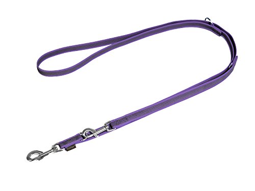 Mystique® Gummierte Umhängeleine Leine 20mm Standard Karabiner lila 2m von Mystique