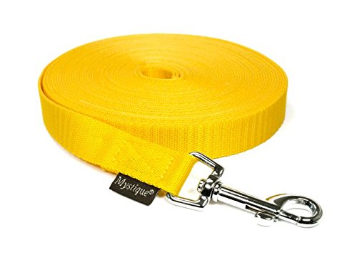 Mystique Nylon Schleppleine 20mm gelb 10m robust Karabinerhaken mit HS Mystique Nylon Schleppleine 20mm gelb 10m robust Karabinerhaken mit HS von Mystique