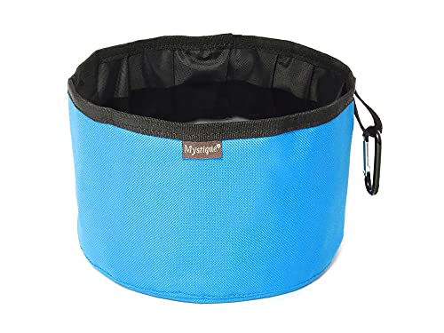Mystique Reisetrinknapf Reisenapf mit Karabiner faltbar Faltnapf 2,0l (Reflex blau) von Mystique