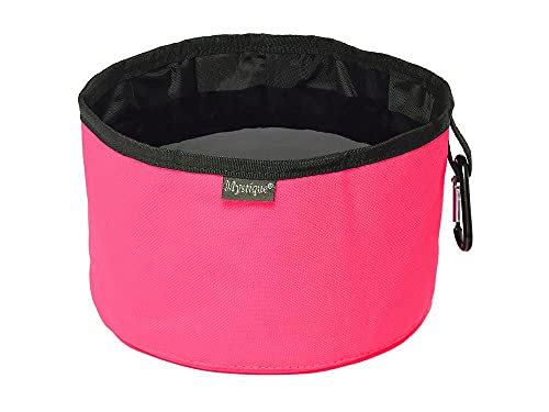 Mystique Reisetrinknapf Reisenapf mit Karabiner faltbar Faltnapf 2,0l (Reflex pink) von Mystique