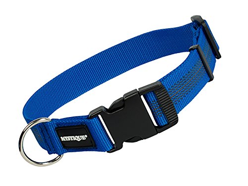 Mystique gummiertes Halsband 30mm Breite blau, Variante: 50-60cm von Mystique