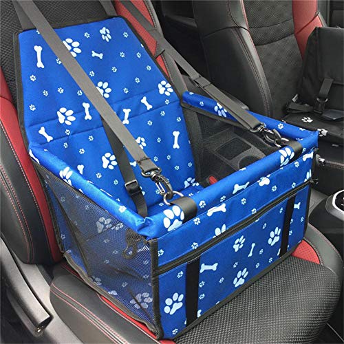 Myuilor Transporttasche für Hunde und Katzen, tragbar, faltbar, mit Sicherheitsgurt, für Hunde und Katzen bis zu 13,6 kg (blau) von Myuilor