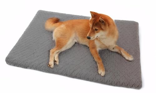 Waschbares Hundebett, Deluxe-Plüsch-Hundekäfig-Betten, bequeme Hundehütte, rutschfeste Haustier-Schlafmatte, Hunderassen, Haustierbett Waschbares Hundebett, Deluxe-Plüsch-Hundekäfig-Betten, bequeme Hundehütte, rutschfeste Haustier-Schlafmatte, Hunderassen, Haustierbett von Myuilor