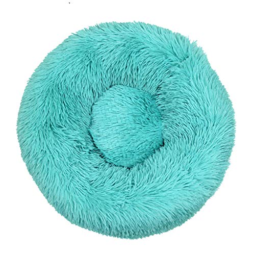 Myya Plüsch-Haustier-Schlafbett, rund, warm, für den Winter, Katzen, waschbar, Hundebett, Sofakissen, flauschig, weiches Haustier Myya Plüsch-Haustier-Schlafbett, rund, warm, für den Winter, Katzen, waschbar, Hundebett, Sofakissen, flauschig, weiches Haustier von Myya