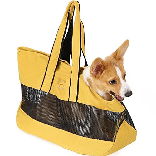Tragbare Haustier-Tasche für kleine Hunde und Katzen, Leinen, weich, abnehmbar, atmungsaktiv, für Reisen, Tragetasche für kleine Hunde von Myya