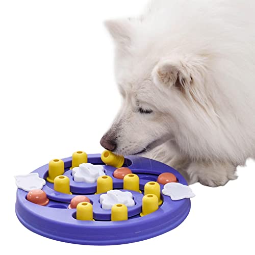 N/A/A Leckerli-Puzzle, Katzen-Puzzle-Spielzeug | Haustier-Puzzle-Spielzeug für IQ-Training, Spielzeug-Box für Welpen, rutschfeste Haustiere, interaktive Futterspender für Hunde und Katzen von N/A/A