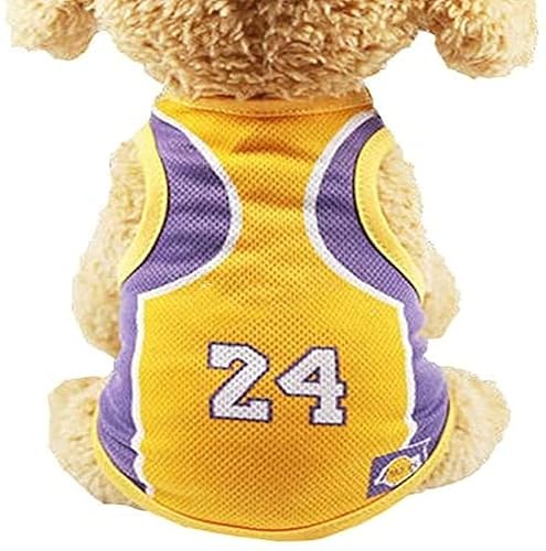 Haustier T-Shirt, Hund Sommer Bekleidung Welpe Haustier Kleidung für Hunde Niedlich Weiche Weste Basketball Team (XS) von "N/A"