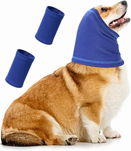 Hunde-Schlauchschal, Hals- und Ohrenwärmer, Haustier-Hunde-Kapuzenpullover für Komfort, Anti-Angst am Lärm von N\A