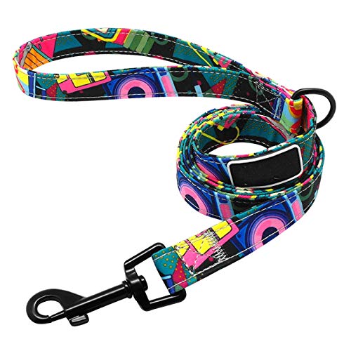 Hundegeschirr aus Nylon, bedruckt, für kleine Hunde, Katzen, französische Bulldogge, Chihuahua, Yorkshire, Größe L, Rosa Hundegeschirr aus Nylon, bedruckt, für kleine Hunde, Katzen, französische Bulldogge, Chihuahua, Yorkshire, Größe L, Rosa von N\A