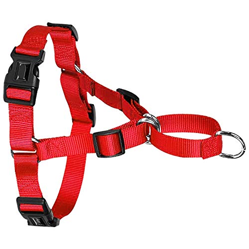 Hundegeschirr aus Nylon, spannungsfrei, verstellbar, für mittelgroße und große Hunde, Pitbull Bulldogge, Deutscher Schäferhund, S-XL, Schwarz, L, Rot Hundegeschirr aus Nylon, spannungsfrei, verstellbar, für mittelgroße und große Hunde, Pitbull Bulldogge, Deutscher Schäferhund, S-XL, Schwarz, L, Rot von N\A