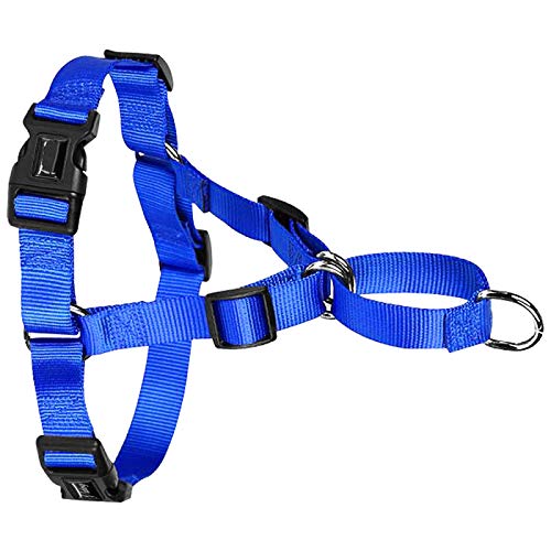 Hundegeschirr aus Nylon, spannungsfrei, verstellbar, für mittelgroße und große Hunde, Pitbull Bulldogge, Deutscher Schäferhund, S-XL, Schwarz, M, Blau Hundegeschirr aus Nylon, spannungsfrei, verstellbar, für mittelgroße und große Hunde, Pitbull Bulldogge, Deutscher Schäferhund, S-XL, Schwarz, M, Blau von N\A