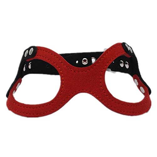 Hundegeschirr aus weichem Wildleder, für Chihuahua, Yorkie, Teddy, Welpen, verstellbar, Rot Hundegeschirr aus weichem Wildleder, für Chihuahua, Yorkie, Teddy, Welpen, verstellbar, Rot von N\A