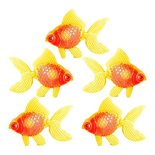 NA 5 Stück künstliche Fische aus Kunststoff, künstliche Goldfische Simulation Fische Aquarium Dekoration für Aquarium Dekoration von N\A