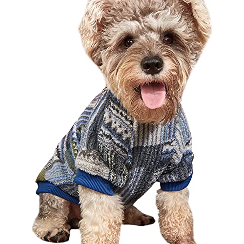 NA Haustier Sweatshirt Hell-farbig lässig Attraktiv Praktisches Fein gestricktes Haustier Sweatshirt Marineblau M von N\\A
