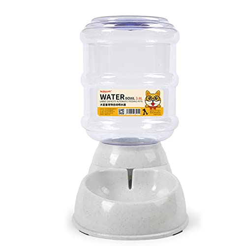 Automatic Pet Water Dispenser Cat and Dog Gravity Feeder BPA Free Small Medium Large Pet Watering Station Water Bowl (Grey, Automatic Water Dispenser) von N\C