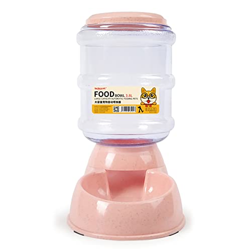 Automatic Pet Water Dispenser Cat and Dog Gravity Feeder BPA Free Small Medium Large Pet Watering Station Water Bowl (Pink, Automatic Feeder) von N\C