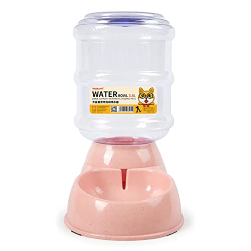 Automatic Pet Water Dispenser Cat and Dog Gravity Feeder BPA Free Small Medium Large Pet Watering Station Water Bowl (Pink, Automatic Water Dispenser) von N\C