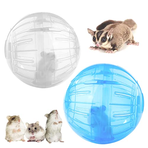 Hamsterball Hamster Laufball TAIZER 2Stück Hamster Gymnastikball Hamsterball Übungsball Sportball Fitnessball Jogging Spielzeug Haustier Rolle Kugel Laufkugel Joggingball Kleintiere für Mäuse Rennmaus von TAIZER