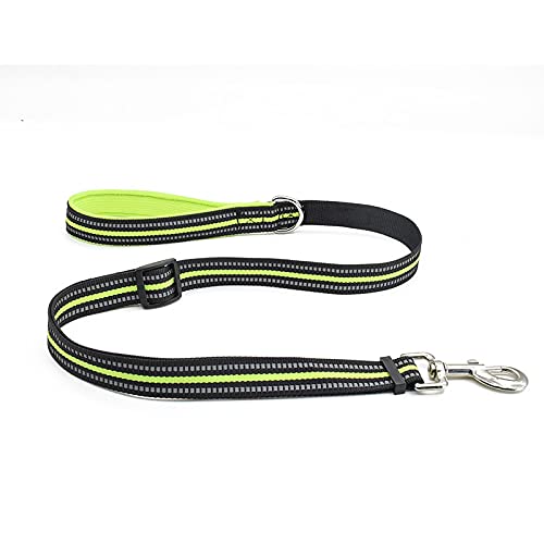 Atmungsaktive Nylon Mesh Hund Sicherheitsgurt Reflektierend Verstellbar Hund Sicherheitsgurt und Hund Sicherheitsgurt Set Haustier Halsband Leine Hund Zubehör S Greenleash von N\O