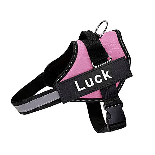 Hundegeschirr Weste ID Patch Reflektierendes und atmungsaktives verstellbares Haustiergeschirr, geeignet für Hunde ohne Haustiere, Outdoor-Geschirr, L, Rosa Hundegeschirr Weste ID Patch Reflektierendes und atmungsaktives verstellbares Haustiergeschirr, geeignet für Hunde ohne Haustiere, Outdoor-Geschirr, L, Rosa von N\O