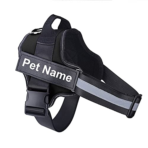 Hundegeschirr ohne Reißverschluss, reflektierend, atmungsaktiv, verstellbar, Haustiergeschirr, Weste, mit ID-Patch, Outdoor-Spaziergänge, Hundebedarf, XXL, Schwarz Hundegeschirr ohne Reißverschluss, reflektierend, atmungsaktiv, verstellbar, Haustiergeschirr, Weste, mit ID-Patch, Outdoor-Spaziergänge, Hundebedarf, XXL, Schwarz von N\O