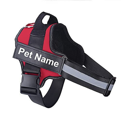 Hundegeschirr ohne Reißverschluss, reflektierend, atmungsaktiv, verstellbares Haustiergeschirrweste, mit ID-Patch, Outdoor-Spaziergänge, Hundebedarf, S, Rot Hundegeschirr ohne Reißverschluss, reflektierend, atmungsaktiv, verstellbares Haustiergeschirrweste, mit ID-Patch, Outdoor-Spaziergänge, Hundebedarf, S, Rot von N\O