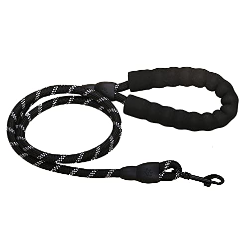 Nylon-Trainingsleine für Hunde, Gurtband kann lange Leine zurückrufen, sehr geeignet für das schwarze Unterricht im Camping-Garten. von N\O