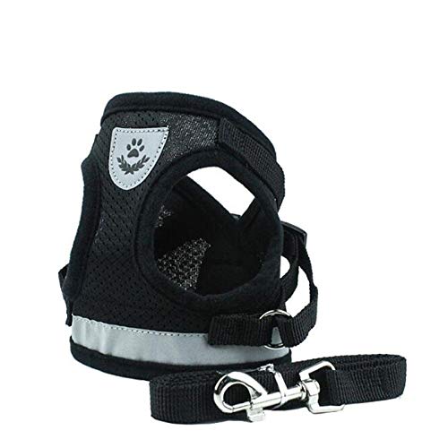 Weste mit Traktionsseil, verstellbare Netzweste, Hundegeschirr, Halsband, Brustgurt, Leine, Traktionsseil, XS, S, M, L, XL, Schwarz, S Weste mit Traktionsseil, verstellbare Netzweste, Hundegeschirr, Halsband, Brustgurt, Leine, Traktionsseil, XS, S, M, L, XL, Schwarz, S von N\O