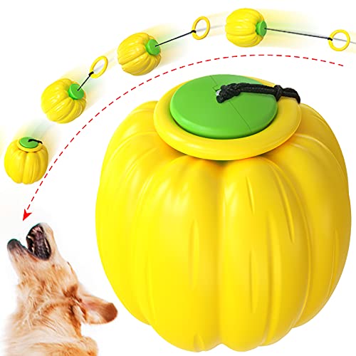 Automatischer Teleskop-Handwurfball und Yoyo Ball Molar Ball Hundespielzeug Haustierspielzeug (Gelb) von N\W