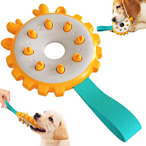 Energy Frisbee Hund Kauspielzeug Spielzeug Tauziehen Spielzeug Hund Molar Spielzeug Haustier Produkt Haustier Spielzeug Lindern Angstunterhaltung Geeignet für Kleine Mittlere und Große Hunde (Orange) von N\W