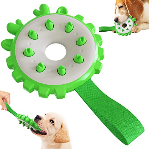 Energy Frisbee Hund Kauspielzeug Spielzeug Tauziehen Spielzeug Hund Molar Spielzeug Haustier Produkt Haustier Spielzeug Lindern Angstunterhaltung Geeignet für Kleine Mittlere und Große Hunde (Grün) von N\W